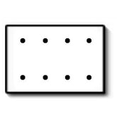 Leviton 86057 Residential Grade Standard Size 4-Gang Blank Plate - Strap Mount